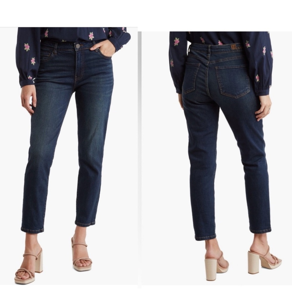 Kut From The Kloth Katy High-Rise Ankle Straight Leg Jeans Size 16